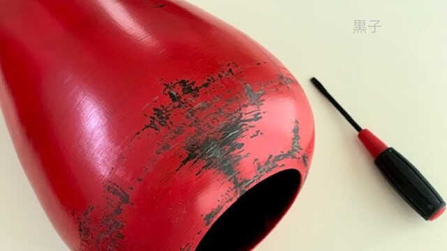 中国のアンティーク風にリメイクした壺の画像